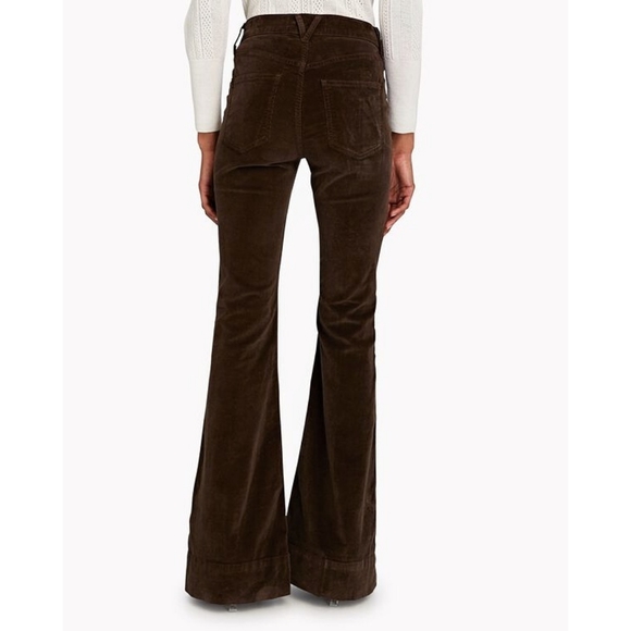 Veronica Beard Sheridan Exaggerated Brown Corduroy 70s Flared Pants - Picture 13 of 15